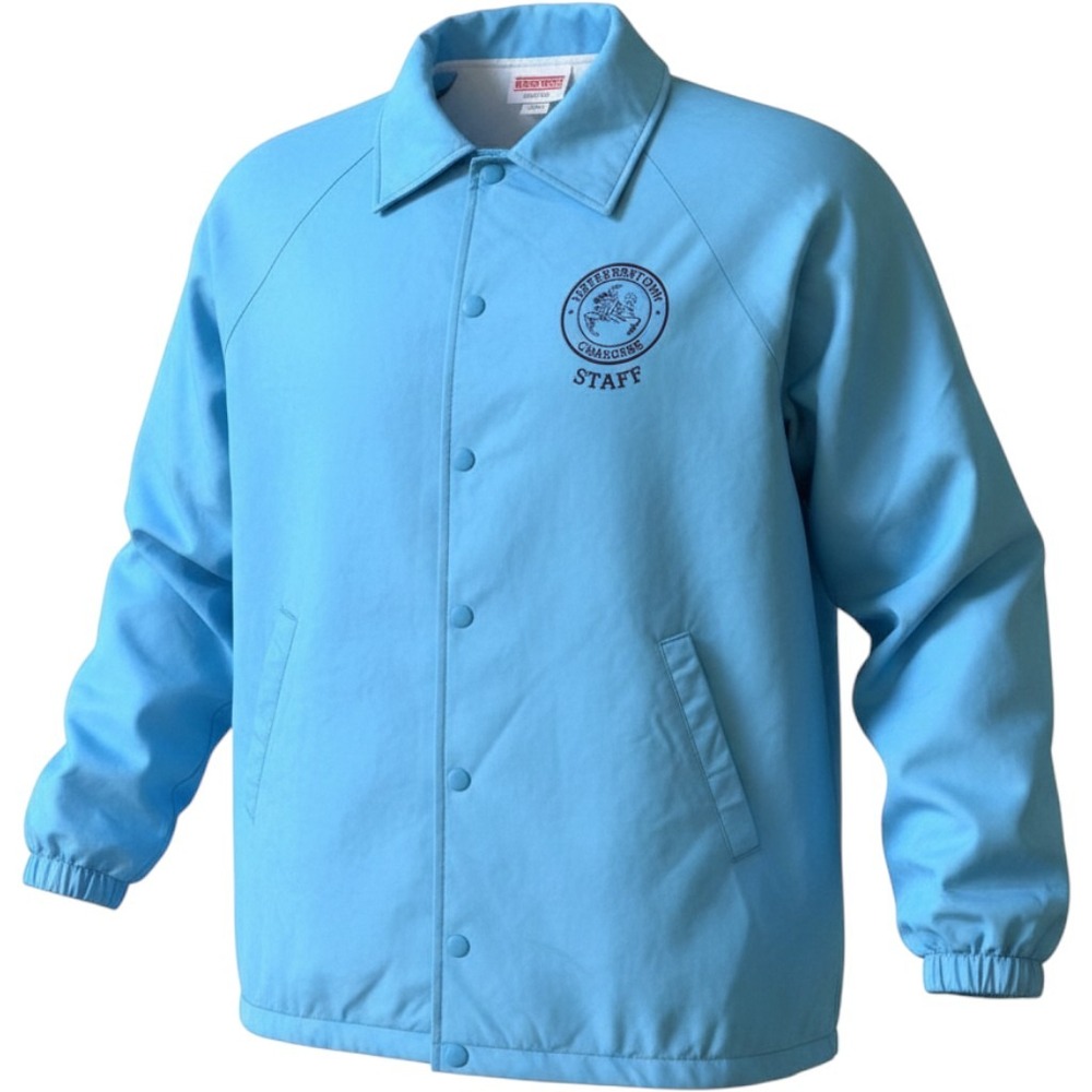Hartwell Coach Jacket Mens‎ Blue Snap Nylon Jeffersontown Chargers USA Made